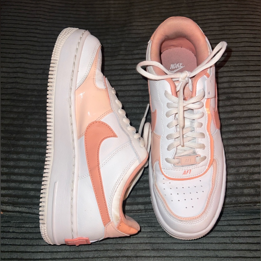 EUC Nike Air Force 1 Shadow Washed Coral - Picture 5 of 9